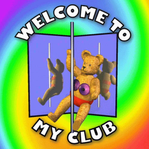Welcome To My Club Pole Dancing GIF - Welcome To My Club Pole Dancing  Dancing Teddy Bear - Discover & Share GIFs