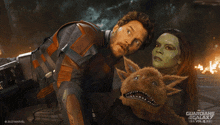 Look To Each Others Peter Quill GIF - Look To Each Others Peter Quill Star Lord GIFs