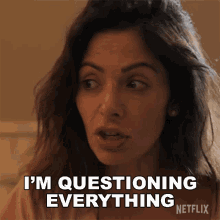Im Questioning Everything Billie Connelly GIF - Im Questioning Everything Billie Connelly Sarah Shahi GIFs