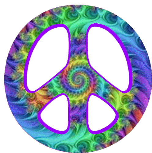 Peace Symbol Sticker - Peace Symbol Colorful Stickers