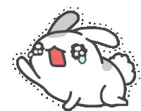 Tutu Bunny Tears Sticker