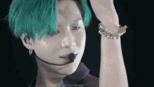 Lee Taemin Green Hair GIF - Lee Taemin Green Hair 2019 GIFs