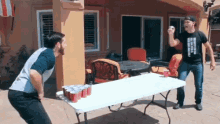 Diving Table Dive GIF - Diving Table Dive Beer Pong GIFs