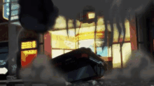 a pixelated image of a building with a sign that says ' a '