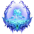 it looks like a pixel art of a skull with a flower in the middle of it .
