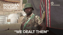 Nigerian Soldier When They See Us GIF - Nigerian Soldier When They See Us We Killed Them GIFs