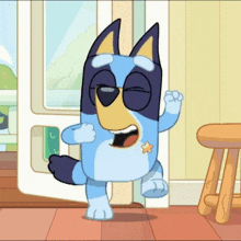 Bluey Spin Happy Excited Gold Star Hooray GIF