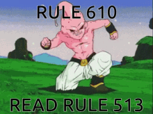 rule610 dbz buu read rule513 gottem