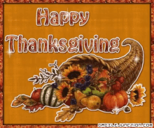 Cornucopia Happy Thanksgiving GIF - Cornucopia Happy Thanksgiving Pumpkin GIFs