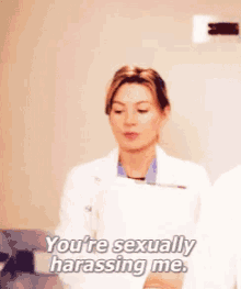 Greys Anatomy Harassing GIF - Greys Anatomy Harassing Ellen Pompeo GIFs