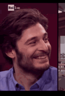 Lino Guanciale Smile GIF - Lino Guanciale Smile What The GIFs