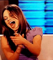 Mila Kunis Laughing GIF - Mila Kunis Laughing Lol GIFs