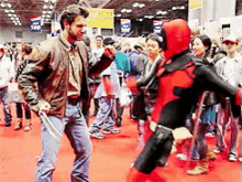Perfect GIF - Deadpool Wolverine Cosplay GIFs