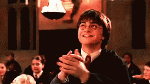 Harrypotter Happy GIF - Harrypotter Happy Clapping GIFs