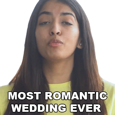 Most Romantic Wedding Ever Betterhalf Sticker - Most Romantic Wedding Ever Betterhalf अबतककीसबसेरोमांटिकशादी Stickers