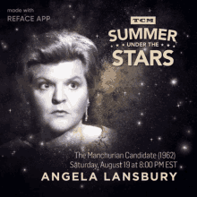 a poster for summer under the stars with angela lansbury on it