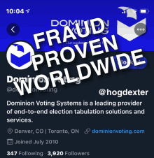 Dominion Domionvoting Smartmatic Voterfraud Demsareover GIF