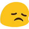 a yellow smiley face with a sad face and a mustache .