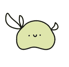 tea creature green pastel cute