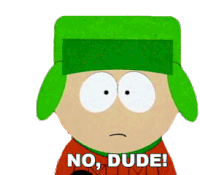 No Dude Kyle Broflovski Sticker - No Dude Kyle Broflovski South Park Stickers