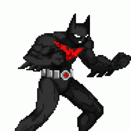 Batman Batman Beyond Sticker - Batman Batman Beyond Pixel Art - Discover &  Share GIFs