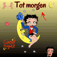 betty boop tot morgen see you tomorrow good night hearts