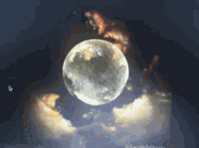 Moon And Clouds GIF