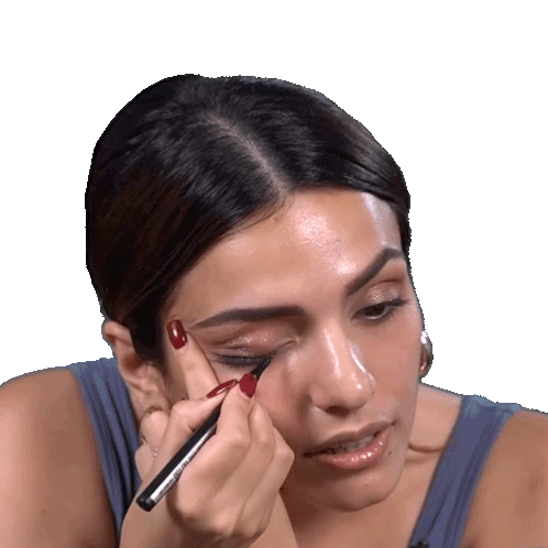 Applying Eyeliner Sukriti Kakar Sticker - Applying Eyeliner Sukriti Kakar Pinkvilla Stickers