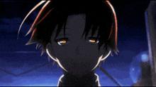 a picture of a boy with the words gojo better written in white letters