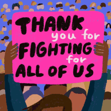heyheysu thank you for fighting for all of us thank you thanks protest