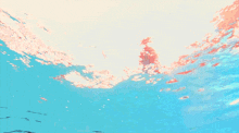 a man is swimming underwater in a pool with bubbles coming out of his face