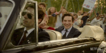 Wave Hands Prince Charles GIF - Wave Hands Prince Charles Josh O Connor GIFs
