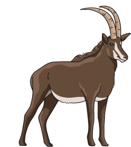 Antelope Sable Antelope Sticker - Antelope Sable Antelope Giant Sable Antelope Stickers