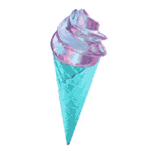 cono ice cream cone ice cream blue cone