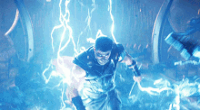 Thor Down GIF - Thor Down Electricity GIFs