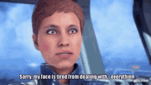 Mass Effect Andromeda My Face Is Tired GIF