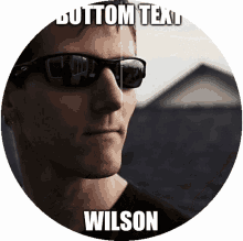 bottom text spin wilson shades on guy