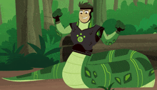Wild Kratts Green Anaconda Powers GIF