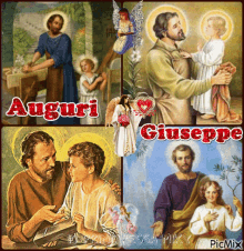Auguri Giuseppe GIF - Auguri Giuseppe Giuseppe Name GIFs