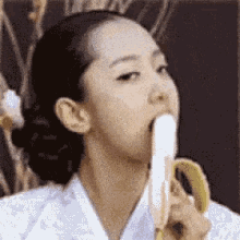 Banana Lick GIF - Banana Lick Asian GIFs