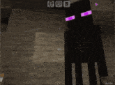 a drawing of a cat with a purple cape and a cube on its head
