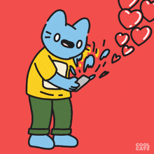 Blue Cat Cool Cats GIF - Blue Cat Cool Cats Happy GIFs