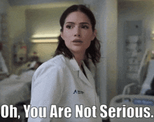 New Amsterdam Lauren Bloom GIF - New Amsterdam Lauren Bloom Oh You Are Not Serious GIFs