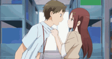 kiss anime slapping