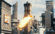 a blurred image of a city with the word kepler on the bottom right