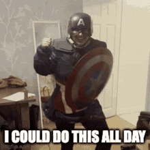 I Could Do This All Day Captain America GIF
