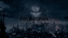Im Batman Batman Logo GIF - Im Batman Batman Logo Gotham City GIFs
