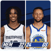 Memphis Grizzlies (32) Vs. Golden State Warriors (24) First-second Period Break GIF - Nba Basketball Nba 2021 GIFs
