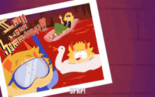 a picture of a cartoon character with the word sprp on the bottom right