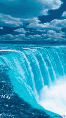 Buenos Dias Water Falls GIF - Buenos Dias Water Falls GIFs